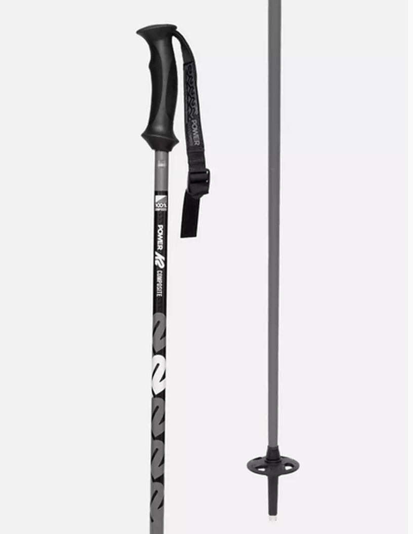 K2 ski poles POWER COMPOSITE gunmetal
