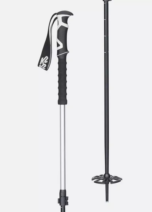 K2 Ski Poles LOCKJAW ALU-EVA silver