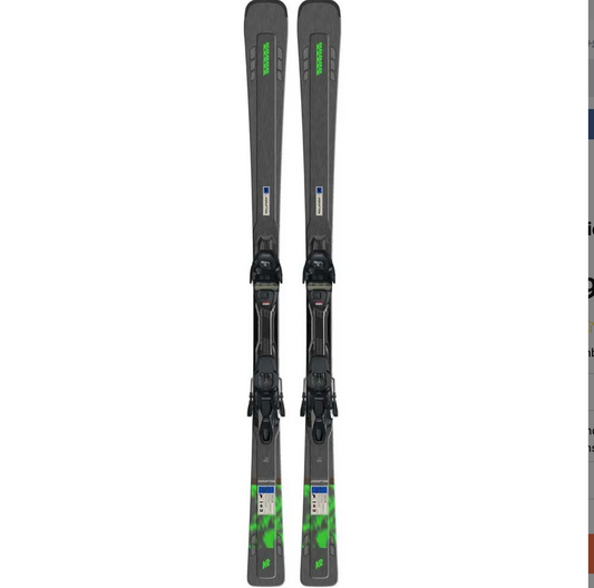 Clearance K2 DISRUPTION STI - MXC 12 TCx light Quikclik black - anthracite SET. Mens Skis