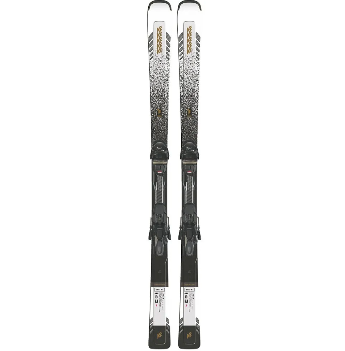Clearance K2 DISRUPTION MTI W - ERC 11 TCx light black - anthracite SET Women's Skis